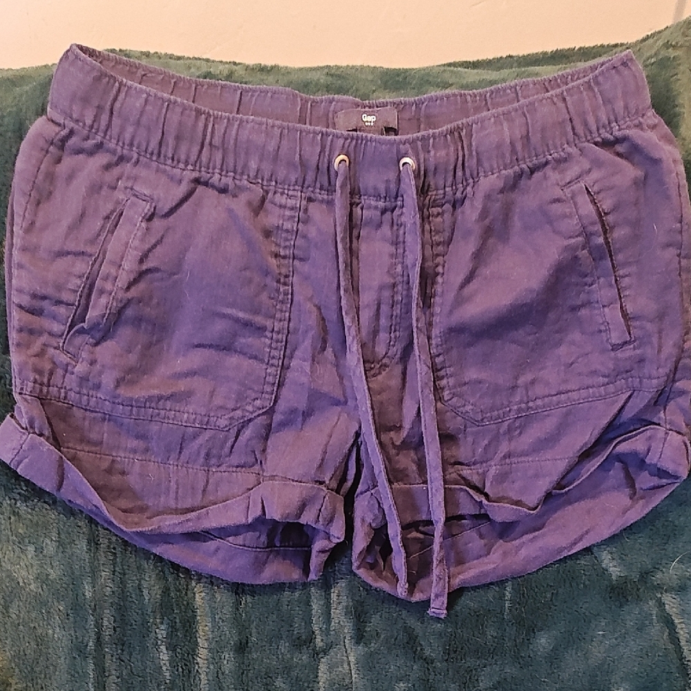 GAP Purple Cargo Shorts Relaxed Fit